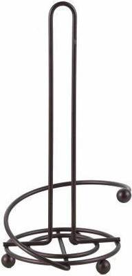 CraftKemp 1 Compartments Wrought Iron Tissue Roll Holder, Napkin(Black)