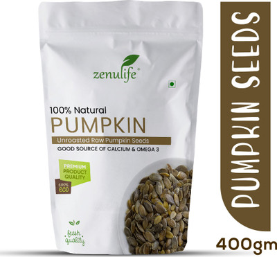 zenulife Pumpkin Seeds - High protein and Fibre Rich Superfood Pumpkin Seeds(400 g)