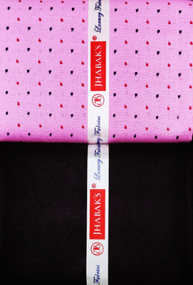 JHABAK'S Cotton Blend Printed Shirt & Trouser Fabric