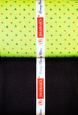 JHABAK'S Cotton Blend Printed Shirt & Trouser Fabric