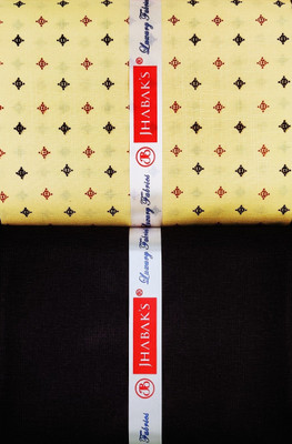 JHABAK'S Cotton Blend Printed Shirt & Trouser Fabric