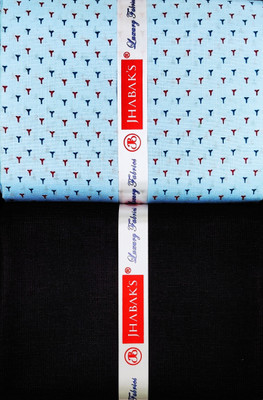JHABAK'S Cotton Blend Printed Shirt & Trouser Fabric