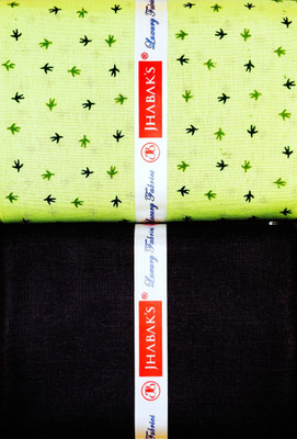 JHABAK'S Cotton Blend Printed Shirt & Trouser Fabric