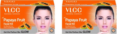 VLCC Natural Science Papaya Fruit Facial Kit (2 Pack)(2 x 60 g)