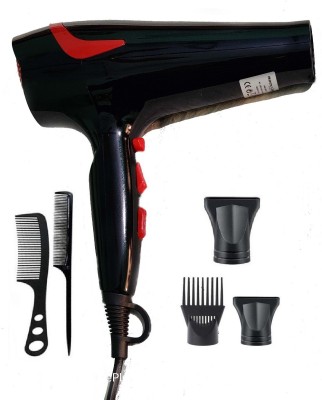 Sanjana Collections Salon Grade Professional Hair Dryer 4000W with 1 Diffuser, 1 Comb Diffuser (Black) Hair Dryer(4000 W, Black)