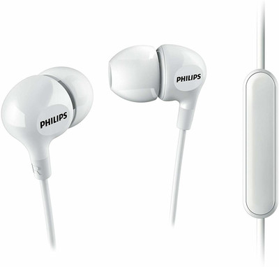 Philips 100% Original SHE3555WT Wired Headset(White, In the Ear)