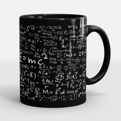 Sublikraft Physics Printed Ceramic Coffee Mug(330 ml)