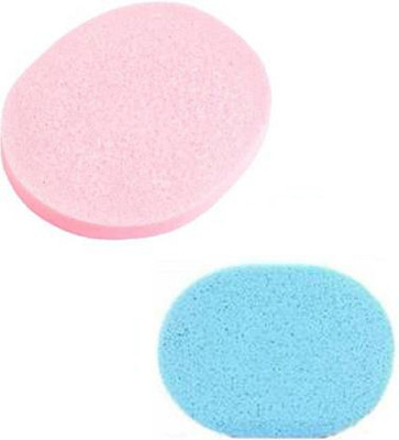 PINNER 2 Pcs.. Soft Facial Cleansing Sponge Face Makeup Wash Pad Puff