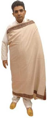 KASHMIR HANDLOOM Cashmere Embroidered Women Shawl(Beige)