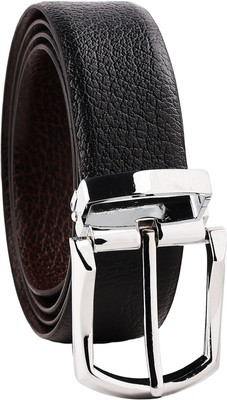 BlacKing Men Formal, Casual, Party, Evening Black Genuine Leather Reversible Belt