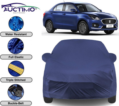 AUCTIMO Car Cover For Maruti Suzuki Swift Dzire (With Mirror Pockets)(Blue)
