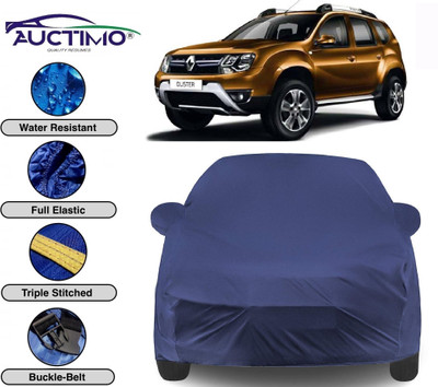 AUCTIMO Car Cover For Renault Duster (With Mirror Pockets)(Blue)
