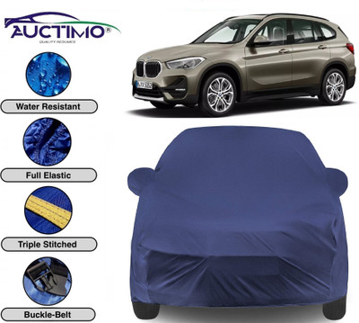 AUCTIMO Car Cover For BMW X1 (With Mirror Pockets)(Blue)