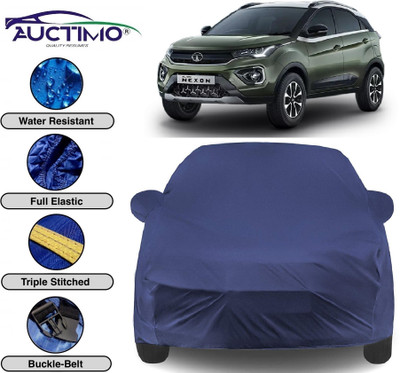 AUCTIMO Car Cover For Mahindra Marazzo (With Mirror Pockets)(Blue)