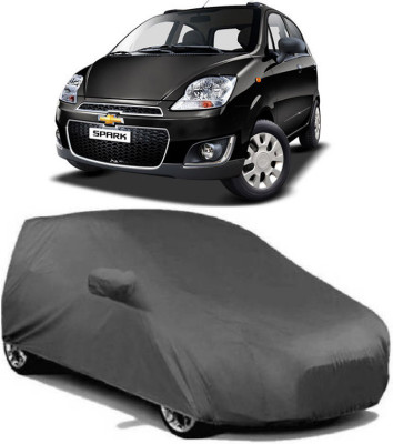 Atist Car Cover For Chevrolet Spark (Without Mirror Pockets)(Grey)