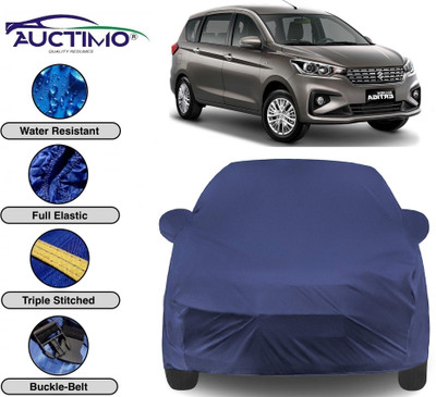 AUCTIMO Car Cover For Maruti Suzuki Ertiga (With Mirror Pockets)(Blue)