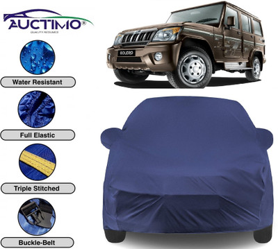 AUCTIMO Car Cover For Mahindra Bolero (With Mirror Pockets)(Blue)