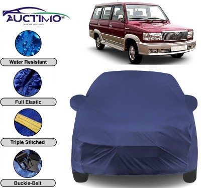 AUCTIMO Car Cover For Toyota Qualis (With Mirror Pockets)(Blue)