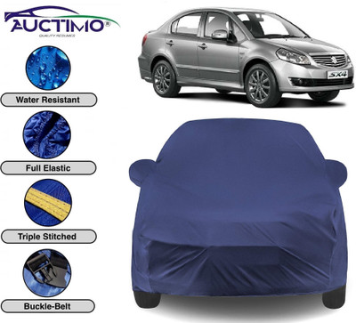 AUCTIMO Car Cover For Maruti Suzuki SX4 (With Mirror Pockets)(Blue)