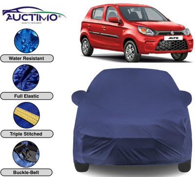 AUCTIMO Car Cover For Maruti Suzuki Alto 800 (With Mirror Pockets)(Blue)