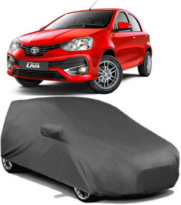 Chiefride Car Cover For Toyota Etios Liva (With Mirror Pockets)(Grey)