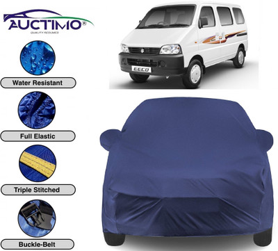 AUCTIMO Car Cover For Maruti Suzuki Eeco (With Mirror Pockets)(Blue)