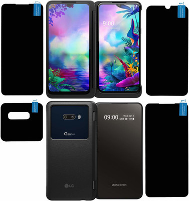 KANCHA Front and Back Tempered Glass for LG G8x(Pack of 4)