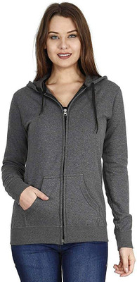 Fabitto Full Sleeve Solid Women Sweatshirt