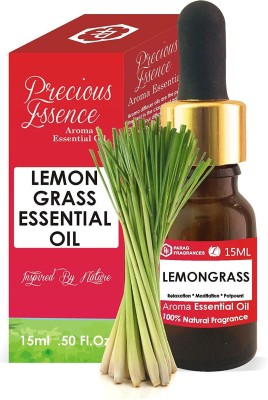 Parag Fragrances Lemongrass Essential Oil 15ml (Undiluted, Pure & Natural Essential Oil For Aromatherapy, Relexasion, Meditation or Hair/Skin Treatment) Best Steam Distilled Organic Essential Oil(15 ml)