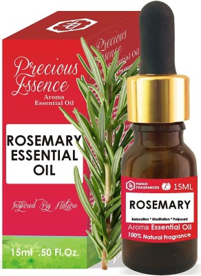 Parag Fragrances Rosemary Essential Oil 15ml (Undiluted, Pure & Natural Essential Oil For Aromatherapy, Relexasion, Meditation or Hair/Skin Treatment) Best Steam Distilled Organic Essential Oil(15 ml)