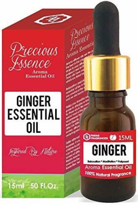 Parag Fragrances Ginger Grade 1 Essential Oil (Aromatherapy Grade) 15ml (Undiluted, Pure & Natural Essential Oil For Aromatherapy, Relexasion, Meditation or Hair/Skin Treatment)(15 ml)