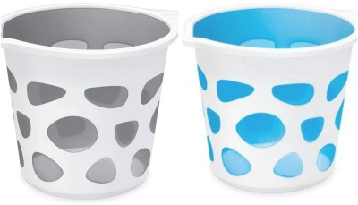 MILTON Plastic Bath Mug(Grey, Blue 1.5)