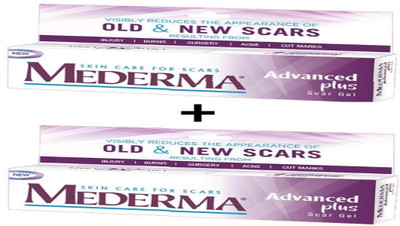 MEDERMA Advanced Plus Scar Gel - 10 gm | Pack of 2(40 ml)