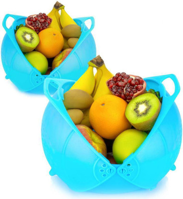 JIGOWARE Collapsible Strainer(Green, Red, Blue Pack of 1)