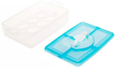 Cpixen Plastic Egg Container  - 1 dozen(Multicolor)