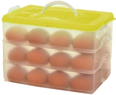 CPEX Plastic Egg Container  - 3 dozen(Yellow, White)