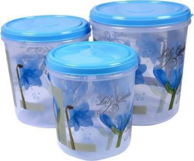 YASHODEEP PLASTIC Plastic Grocery Container  - 5 L, 7 L, 10 L(Pack of 3, Blue)