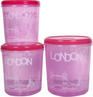 PRAGATI SALES Plastic Utility Container  - 5 L, 7.5 ml, 10 ml(Pack of 3, Pink)