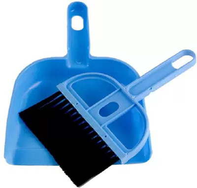 Ivaan Plastic Mini Supdi Dustpan and Brush Broom Cleaning Set of 1 Plastic Dustpan(Blue)