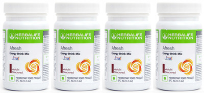 HERBALIFE Afresh Energy Drink Mix - Elaichi Flavor Combo Pack Of 4 Energy Drink(4x50 g, Elaichi Flavored)