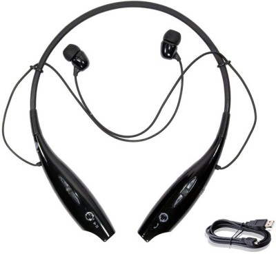 SSN Global HiFi HBS-730 3D Ultra Bass Powerful Sound Neckband Bluetooth Earphones S265 Bluetooth Headset(Black, In the Ear)