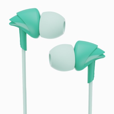 boAt Bassheads 100 Wired Headset(Mint Green, In the Ear)