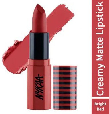 NYKAA Creamy Matte Lipstick - Bon Appetit Baby(Bright red, 4.2 ml)