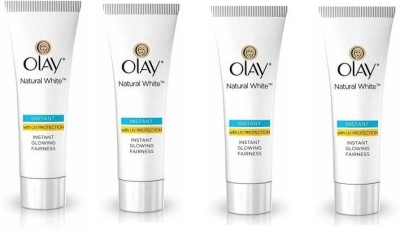 OLAY NATURAL WHITE INSTANT GLOWING FAIRNESS CREAM 20 G EACH PACK OF 4(80 g)
