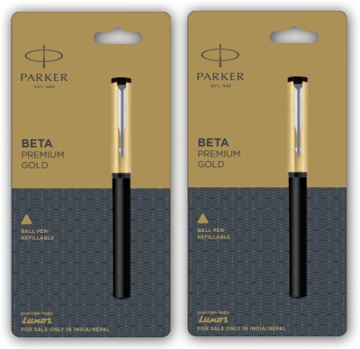 PARKER Beta Premium Ball Pen(Pack of 2, Ink Color - Blue)