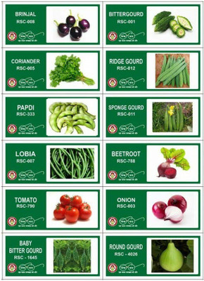 CYBEXIS 12-Varieties-Vegetable Seeds Combo Pack Seed(10 g)