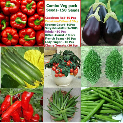 CYBEXIS 9 Vegetable Hybrid Seeds Combo Pack Seed(10 g)