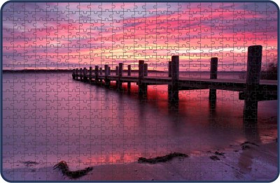 Webby The Bridge Landscape at Sunrise Wooden Jigsaw Puzzle, 500 pieces(500 Pieces)