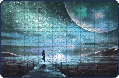 Webby The Galactic Sky Painting Wooden Jigsaw Puzzle, 500 pieces(500 Pieces)
