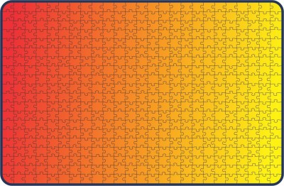 Webby Gradient Orange-Yellow Wooden Jigsaw Puzzle, 500 pieces(500 Pieces)